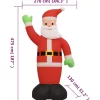 vidaXL Decor* Inflatable Santa Claus With Leds 16 Ft