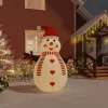 vidaXL Decor* Inflatable Snowman With Leds 8 Ft