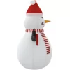 vidaXL Decor* Inflatable Snowman With Leds 8 Ft