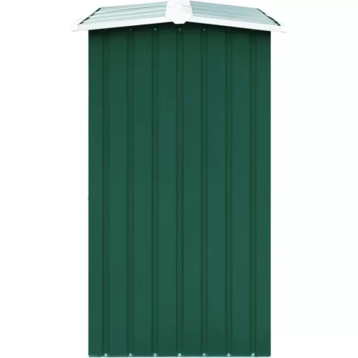 vidaXL Fireplace & Wood Stove Accessories* Log Storage Shed Galvanized Steel 67.7"X35.8"X60.6" Green