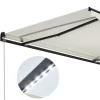 vidaXL Lawn & Garden* Manual Retractable Awning With Led 118.1