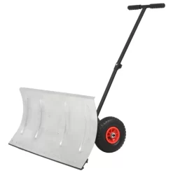 vidaXL Lawn & Garden* Manual Snowplough With Wheels 39.4"X17.3"