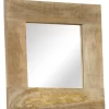 vidaXL Decor* Mirror Solid Mango Wood 19.7