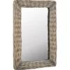 vidaXL Decor* Mirror Wicker Brown 15.7