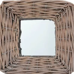 vidaXL Decor* Mirrors 3 Pcs 5.9"X5.9" Wicker