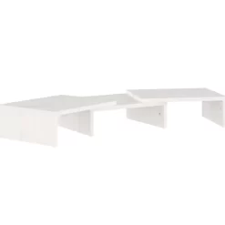 vidaXL Tv Benches & Tv Stands* Monitor Stand White 23.6"X9.4"X4.1" Solid Wood Pine