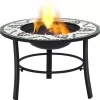 vidaXL Fireplaces* Mosaic Fire Pit Green 26.8