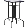 vidaXL Lawn & Garden* Mosaic Side Table Blue And White Ceramic