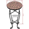 vidaXL Lawn & Garden* Mosaic Side Table Plant Table Terracotta