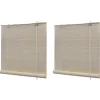 vidaXL Decor* Natural Bamboo Roller Blinds 2 Pcs 47.2