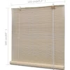 vidaXL Decor* Natural Bamboo Roller Blinds 2 Pcs 47.2