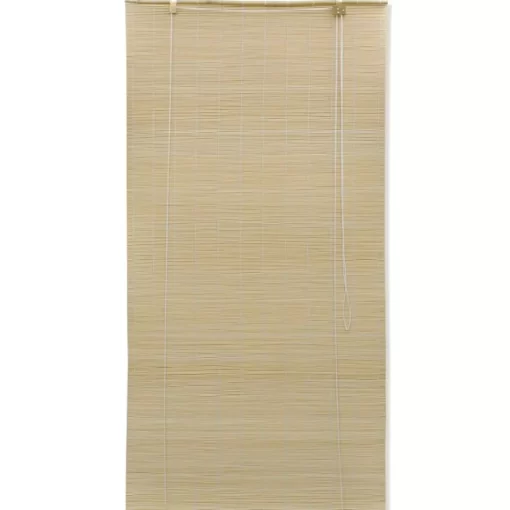 vidaXL Decor* Natural Bamboo Roller Blinds 39.4"X63"