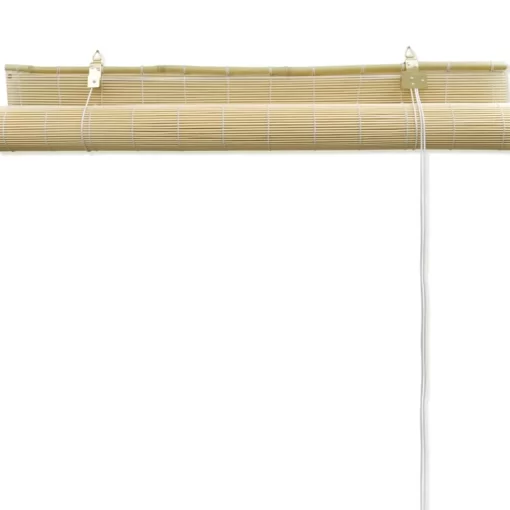 vidaXL Decor* Natural Bamboo Roller Blinds 39.4"X63"