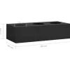 vidaXL Lawn & Garden* Office Flower Box Anthracite 35.4