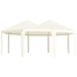 vidaXL Lawn & Garden* Outdoor Gazebo Cream 236.2"X173.2"X129.9"