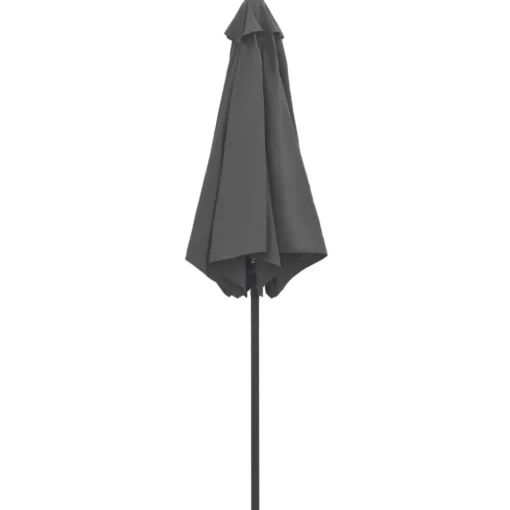 vidaXL Lawn & Garden* Outdoor Parasol With Aluminum Pole 106.3"X96.9" Anthracite