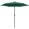 vidaXL Lawn & Garden* Outdoor Parasol With Aluminum Pole 106.3