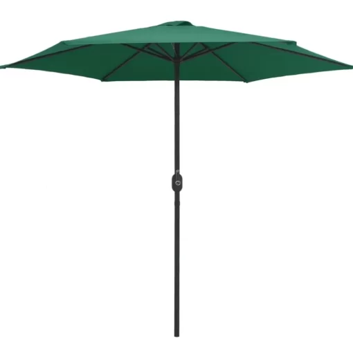 vidaXL Lawn & Garden* Outdoor Parasol With Aluminum Pole 106.3"X96.9" Green