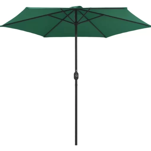 vidaXL Lawn & Garden* Outdoor Parasol With Aluminum Pole 106.3"X96.9" Green