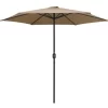 vidaXL Lawn & Garden* Outdoor Parasol With Aluminum Pole 106.3