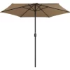 vidaXL Lawn & Garden* Outdoor Parasol With Aluminum Pole 106.3