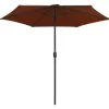 vidaXL Lawn & Garden* Outdoor Parasol With Aluminum Pole 106.3