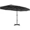 vidaXL Lawn & Garden* Outdoor Parasol With Aluminum Pole 181.1