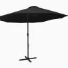 vidaXL Lawn & Garden* Outdoor Parasol With Aluminum Pole 181.1