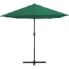 vidaXL Lawn & Garden* Outdoor Parasol With Aluminum Pole 181.1