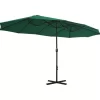 vidaXL Lawn & Garden* Outdoor Parasol With Aluminum Pole 181.1