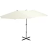 vidaXL Lawn & Garden* Outdoor Parasol With Aluminum Pole 181.1