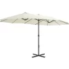 vidaXL Lawn & Garden* Outdoor Parasol With Aluminum Pole 181.1