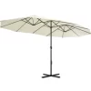 vidaXL Lawn & Garden* Outdoor Parasol With Aluminum Pole 181.1