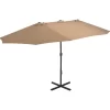 vidaXL Lawn & Garden* Outdoor Parasol With Aluminum Pole 181.1