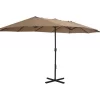 vidaXL Lawn & Garden* Outdoor Parasol With Aluminum Pole 181.1