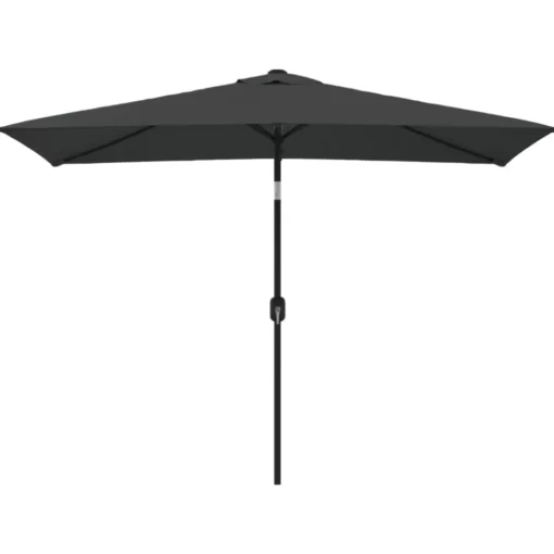 vidaXL Lawn & Garden* Outdoor Parasol With Metal Pole 118.1"X78.7" Anthracite