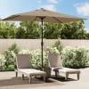 vidaXL Lawn & Garden* Outdoor Parasol With Metal Pole 118.1