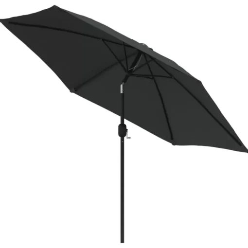 vidaXL Lawn & Garden* Outdoor Parasol With Metal Pole 118" Anthracite