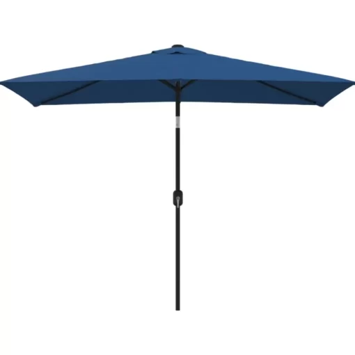 vidaXL Lawn & Garden* Outdoor Parasol With Metal Pole 118"X78.7" Azure