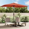 vidaXL Lawn & Garden* Outdoor Parasol With Metal Pole 118