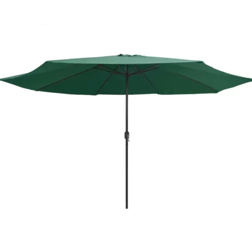 vidaXL Lawn & Garden* Outdoor Parasol With Metal Pole 157.5" Green