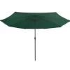 vidaXL Lawn & Garden* Outdoor Parasol With Metal Pole 157.5