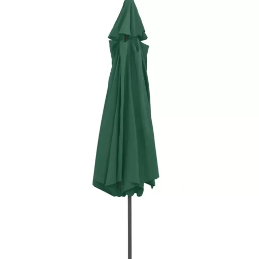 vidaXL Lawn & Garden* Outdoor Parasol With Metal Pole 157.5" Green