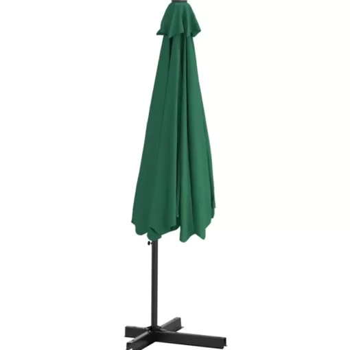 vidaXL Lawn & Garden* Outdoor Parasol With Steel Pole 118.1" Green