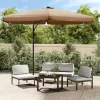 vidaXL Lawn & Garden* Outdoor Parasol With Steel Pole 118.1