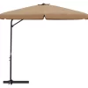 vidaXL Lawn & Garden* Outdoor Parasol With Steel Pole 118.1