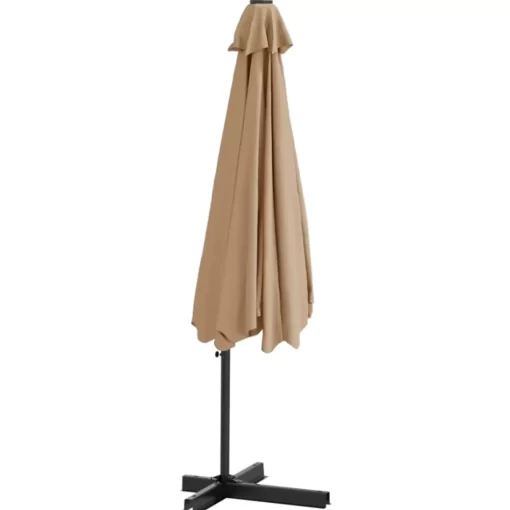 vidaXL Lawn & Garden* Outdoor Parasol With Steel Pole 118.1" Taupe