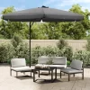 vidaXL Lawn & Garden* Outdoor Parasol With Steel Pole 118.1