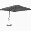 vidaXL Lawn & Garden* Outdoor Parasol With Steel Pole 98.4