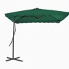 vidaXL Lawn & Garden* Outdoor Parasol With Steel Pole 98.4